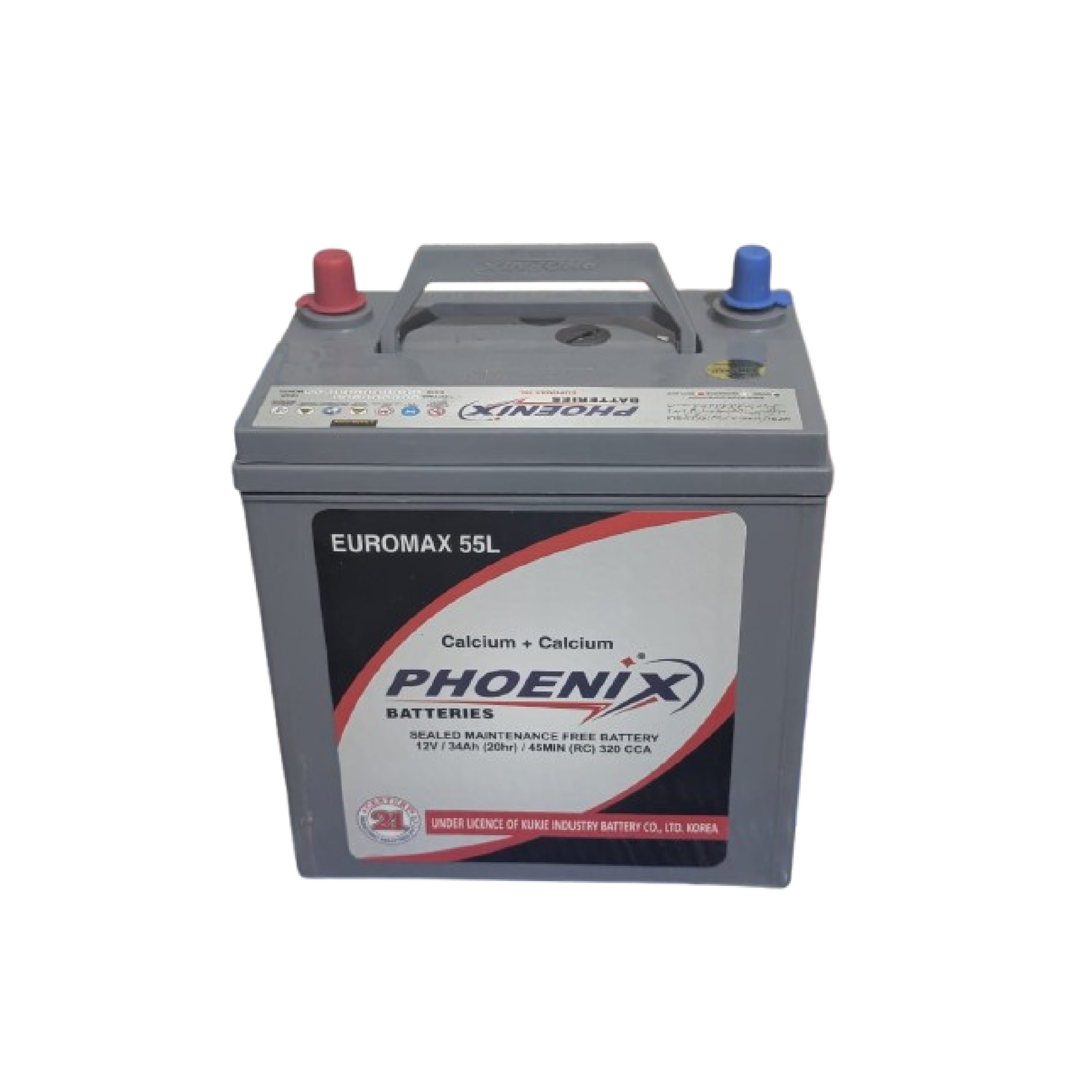 PHOENIX EUROMAX 55L-11 Phoenix Euromax 55 MF – 34AH 9 Plates - Image 1